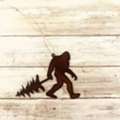 USD 12,  Shop Bigfoot With Tree Rustic Metal Wall Ornaments In USA | Iron Owl