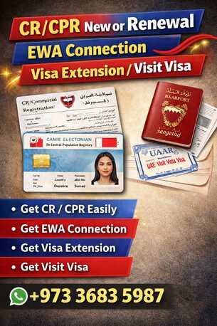 Manama, Travel, Visa Extension Visit Visa Cr Cpr