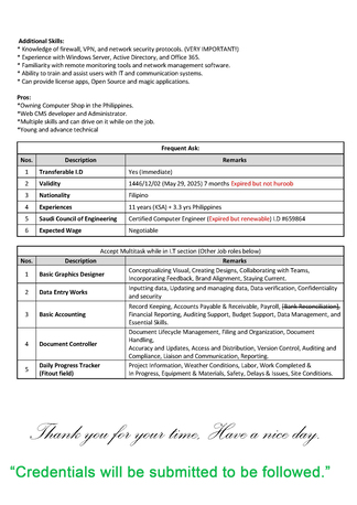 Riyadh, Job Seekers, I.T Admin Or Document Controller