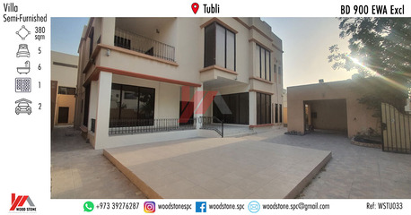 Tubli, Villas, BHD 900,  380 Sq. Meter,  Semi-furnished 5 Bedroom Villa, Tubli - BD 900 Excl WSTU033