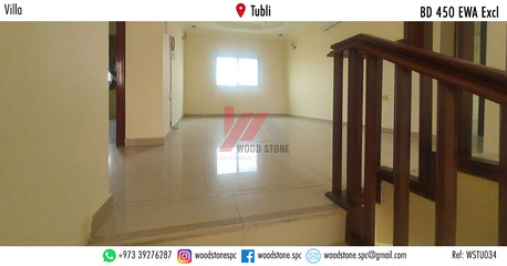 Tubli, Villas, BHD 450,  250 Sq. Meter,  Semi-furnished 4 Bedroom Villa, Tubli - BD 450 Excl WSTU034