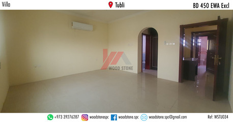 Tubli, Villas, BHD 450,  250 Sq. Meter,  Semi-furnished 4 Bedroom Villa, Tubli - BD 450 Excl WSTU034