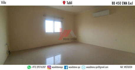 Tubli, Villas, BHD 450,  250 Sq. Meter,  Semi-furnished 4 Bedroom Villa, Tubli - BD 450 Excl WSTU034