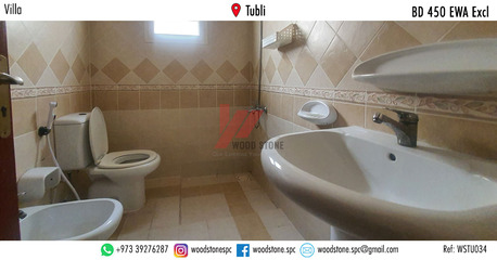 Tubli, Villas, BHD 450,  250 Sq. Meter,  Semi-furnished 4 Bedroom Villa, Tubli - BD 450 Excl WSTU034