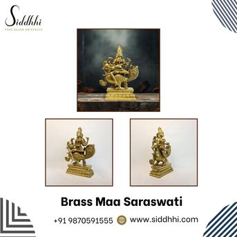 New Delhi, Appliances, INR 22000,  Buy Brass Saraswati Idol Statue | Siddhhi Arts