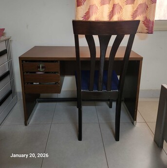 Dammam, Furniture, SAR 150,  Home / Office Computer Desk With Chair In Good Condition