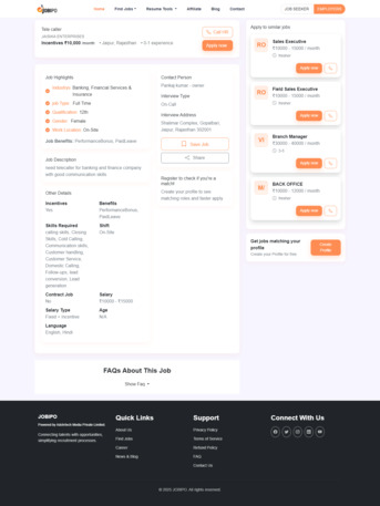 Jaipur, Career Counseling, Find Latest Private & Government Jobs In India &ndash; Jobipo