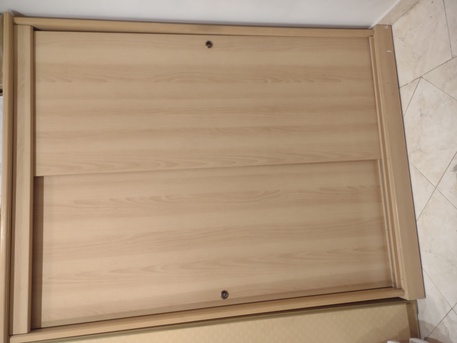 Riyadh, Furniture, SAR 450,  Almari 2 Door Sliding Wardrobe 2 Drawer  Size H200*L155*W55