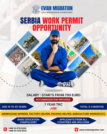 Riyadh, Immigration, JOBS IN SERBIA (EUROPE) FOR STOREKEEPER