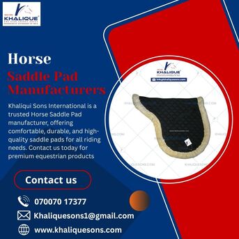 Lucknow, Clothing & Accessories, Horse Saddle Pad Manufacturers | Premium Equestrian Products