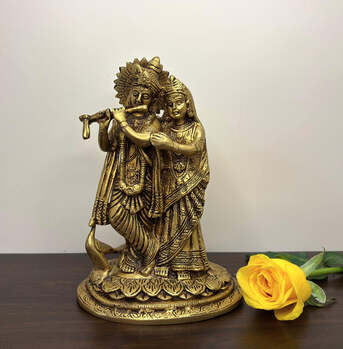 New Delhi, Household Items, INR 4245,  Buy Handcrafted Brass Krishna Statue With Fine Detailing &ndash; Yathashilpam