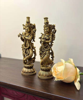 New Delhi, Household Items, INR 4245,  Buy Handcrafted Brass Krishna Statue With Fine Detailing &ndash; Yathashilpam