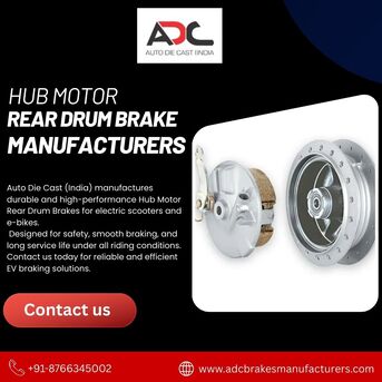 Mumbai, Auto Parts, Hub Motor Rear Drum Brake Manufacturers For Electric Vehicles