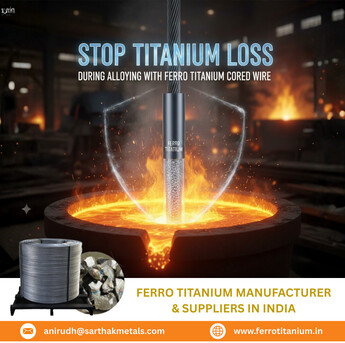 Mumbai, Heavy Equipment, Stop Titanium Loss During Alloying With Ferro Titanium Cored Wire