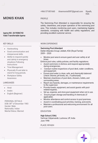 Al Batha, Job Seekers, I Have Jod Swimming Pool Attendant