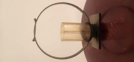 Saar, Household Items, BHD 12,  Modern Glass & Metal Candle Holder &ndash; Minimalist Elegance