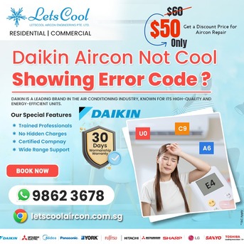 Singapore, Air Conditioners, SGD 50,  Daikin Aircon Error Code
