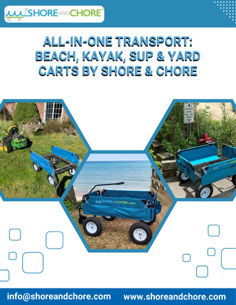 New York, Sporting Goods, USD 480,  All-in-One Transport: Beach, Kayak, SUP & Yard Carts By Shore & Chore