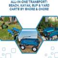 USD 480,  All-in-One Transport: Beach, Kayak, SUP & Yard Carts By Shore & Chore