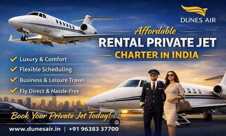 Ahmedabad, Travel, Affordable Rental Private Jet Charter In India: Dunes Air