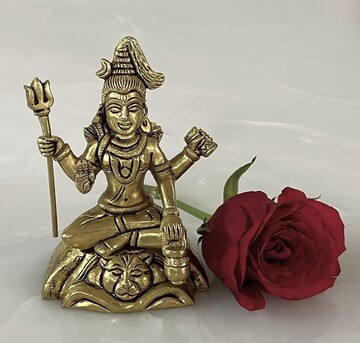 New Delhi, Household Items, INR 3945,  Buy Original Shiva Brass Idol For Gifting & Spiritual Decor- Yathashilpam