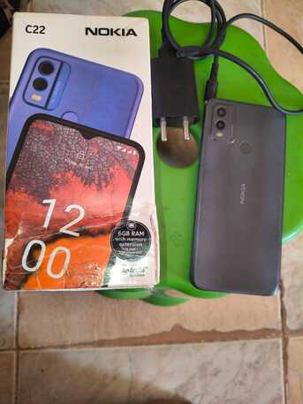 Hara, Mobile Phones, SAR 200,  Nokia C22 Dual Sim 4g Mobile With 4gb & 64 Gb Ram With Box And Charger For Sale Urgently..