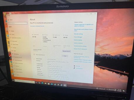Jubail, Computers, SAR 625,  Lenova Core I7 With 22 Inch Lenova Lcd  For Sale