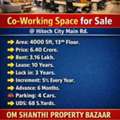 INR 64000000,  4000 Sq. Feet,  SALE OF COMMERICAL PROPERTY WITH CO-WORKING SPACE IN HITECHCITY MAIN ROAD.