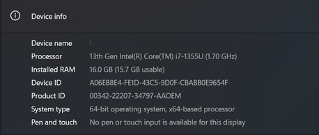 Al Nuzha, Computers, SAR 2350,  Acer Laptop 13th GEN, I7 16GB RAM 1TB PCIE SSD