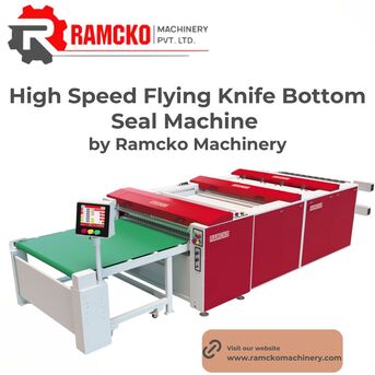 Ahmedabad, Industrial Machinery, High Speed Flying Knife Bottom Seal Machine By Ramcko Machinery