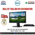 BHD 30,  DELL 24" Full HD LED Monitor 180* Rotatable Input: HDMI / DP & VGA Good Working Condition
