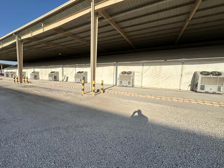 Doha, Materials, TENT 90MTR X 20MTR WITH TOILET AND AC AND ACCESSORIES