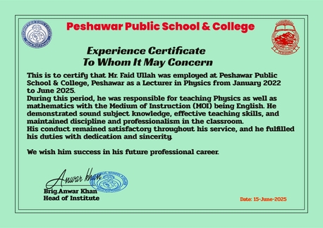 Riyadh, Job Seekers, Physics/Mathematics Lecturer (science)