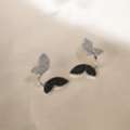 INR 1499,  Black And White Butterfly Earrings