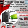 BHD 143,  DELL Graphics Core I7 Workstation PC 2GB AMD Graphics Card 16GB RAM 256GB NVMe SSD + 500GB