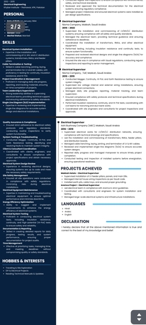Warsaw, Job Seekers, Electrical Supervisor