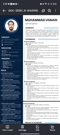 Warsaw, Job Seekers, Electrical Supervisor