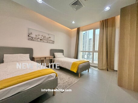 Kuwait City, Apartments/Houses, KWD 1100/month,  Furnished,  Studio,  Fully Furnished 3-Bedroom Apartment For Rent In Kuwait City