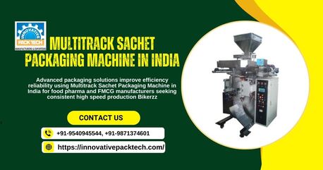 Noida, Industrial Machinery, Multitrack Sachet Packaging Machine In India Side View