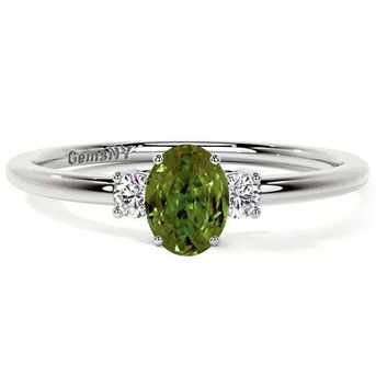 New York, Jewelry, USD 1986,  Buy Real Alexandrite Rings &ndash; GIA Certified 0.41 Cts At GemsNY