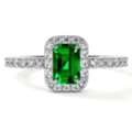 USD 1486,  Luxury 0.98cttw Lab Grown Emerald Engagement Ring At GemsNY