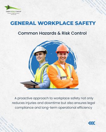Bangalore, Lessons Offered, General Workplace Safety: Common Hazards And Risk Control