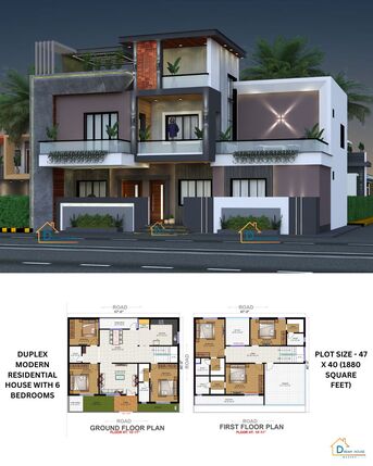 Bhopal, Construction, 6-Bedroom Duplex House Design In Varanasi