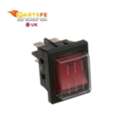 GBP 66,  Waring/Qualheim 029478 Red Lighted Rocker Switch W/Protective Boot & 4x1/4" Tab Terminals