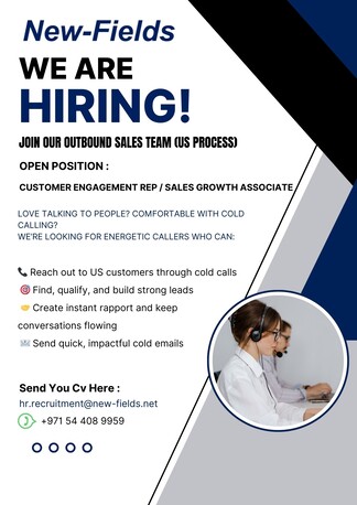 Dubai, Jobs, Customer Engagement Representative / Sales Growth Associate