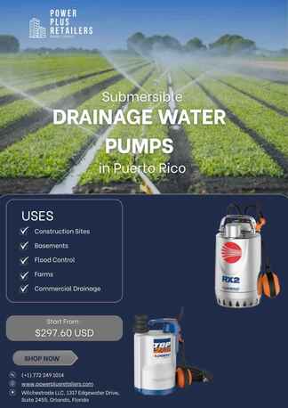 Puerto Rico, Appliances, USD 297,  Manage Wastewater The Right Way With Submersible Drainage Water Pumps | Puerto Rico