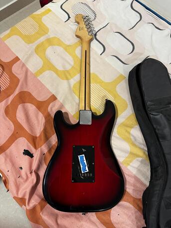 Dammam, Musical Instruments, SAR 890,  Fiery Red Electric Guitar - Stratocaster By Yamaha With Cover