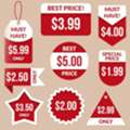 Retail Price Label Stickers For Clear Product Pricing