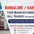 Bangalore/Karnataka Manufacturers Database &ndash; Verified B2B Leads