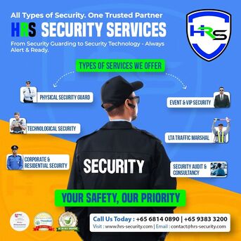 Singapore, Security, Traffic Control And Security Guard Services With Professional Marshals